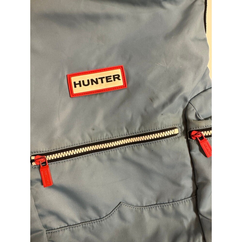 Hunter Original Top Clip Nylon Backpack Blue Waterproof Travel Bag - Picture 4 of 10